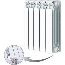 Радиатор отопления RIFAR BASE VENTIL 500 5 секций биметаллический нижнее правое подключение (R50005 НПП)