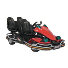 Детский спортивный 3-местный электрокарт Dongma Go Kart Red 12V - DMD-288