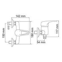 Wasserkraft Oder 6302 хром для душа