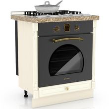 Любимый Дом Кухня Ассоль жемчуг ЛД-231-200 + 220+220 Стол под встраиваемую технику 70 см. ID - 287224