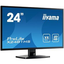 Монитор IIYAMA 23.6" X2481HS-B1 черный {VA LED 6ms 16:9 DVI HDMI M M матовая 1000:1 250cd 160гр 160гр 1920x1080 D-Sub}