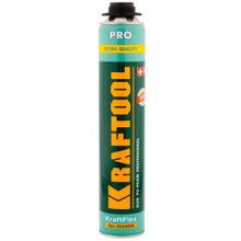 Пена KRAFTOOL KRAFTFLEX PREMIUM PRO профессиональная, монтажная, пистолетная, всесезонная, 750 мл