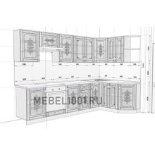 Кухня БЕЛАРУСЬ-7.5 модульная угловая. 3000х1560мм