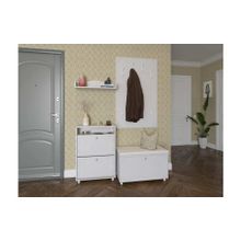 Система Мебели Прихожая Италия-4 белое дерево
