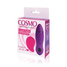 Bior toys Розовый вибромассажер Cosmo с пультом управления вибрацией (розовый)