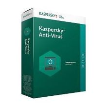 антивирус Касперского Kaspersky Anti-Virus 2017 на 1 год, на 2 компьютера, KL1171RBBFS