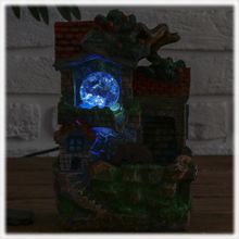 Фонтан Дом с водопадом настольный декоративный с подсветкой