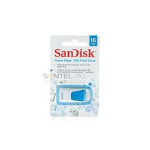 SDCZ51W-016G-B35B, CZ51 Cruzer Edge 16GB, Blue, SanDisk