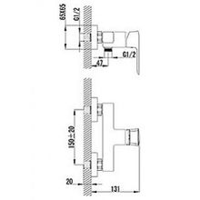 Смеситель Lemark Basis LM3603C для душа