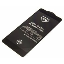 Защитное стекло 9H Black для Xiaomi Redmi Note 4x черное т у