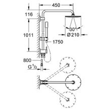 Душевая стойка Grohe Rainshower 27058000