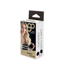 Зажимы для сосков с пухом FEATHERED NIPPLE CLAMPS (108290)