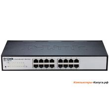 Коммутатор D-Link Switch DES-1100-16  16 ports compact 11” EasySmart switch