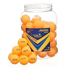 Мячи для настольного тенниса  AURORA 60 штук в банке, оранжевые, одна звезда