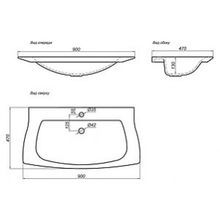 Мебель для ванной Aqwella 5 stars Simphony Т7 1 дуб сонома