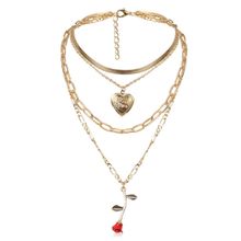 Многослойное колье "Роза" (арт. 81148-4)