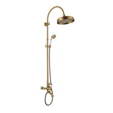 Душевая система Aksy Bagno Faenza Fa401-2005-121 Bronze, лейка 300 мм