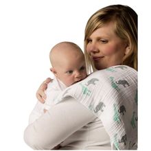 SwaddleDesigns Marquisette Safari Fun морской кристалл