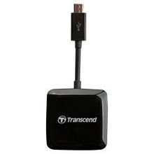 внешний картридер Transcend TS-RDP9K,micro-USB OTG ридер для карт памяти MicroSDHC SDHC USB черный