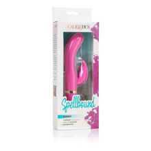 California Exotic Novelties Вибромассажер Spellbound Bunny с загнутым кончиком - 17,8 см. (розовый)