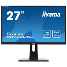 Монитор iiyama b2783qsu-b1, 27" (2560x1440), tn, dvi, hdmi, dp