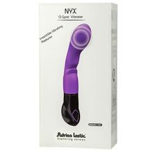 Фиолетовый вибратор для стимуляции Adrien Lastic G-точки Nyx 20,1см