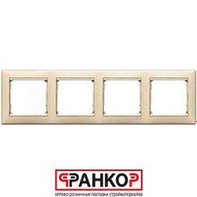 Legrand рамка 4п гор слоновая кость VLN 695634FP