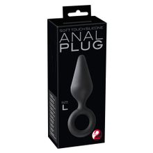 Orion Чёрная анальная пробка Soft Touch Plug L - 15,5 см. (черный)