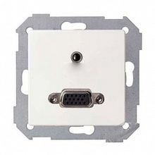 Розетка 2RCA+mini-jack 75, черный |  код. 7501092-039 |  Simon