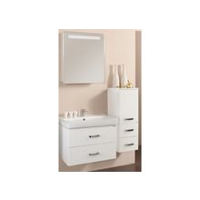 Акватон Мебель для ванной Америна 70 (белый) - Набор мебели стандартный (зеркало-шкаф, раковина, тумба, полуколонна)