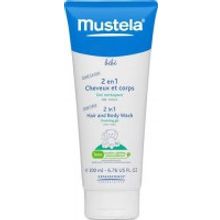 «Mustela» гель-шампунь для волос и тела 2 в 1, 200 мл