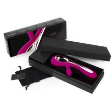 Lelo Ярко-розовый вибратор с клиторальным стимулятором Soraya Cerise - 22 см. (ярко-розовый)