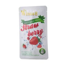 Маска с экстрактом клубники на нетканой основе Wims8 Strawberry Daily Mask 10шт