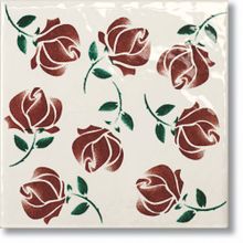 Tonalite Provenzale Decoro Bouquet Bordeaux 15x15 см