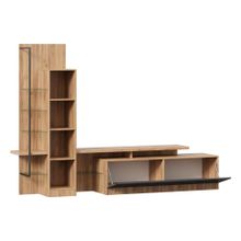 Алмаз. Любимый дом Кёльн Тумба под ТВ (Дуб Золотой Антрацит)