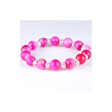 Бусики-Колечки Браслет Агат, хрусталь "Барби" арт. бП2004-14