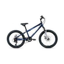 Велосипед ALTAIR MTB HT 20 2.0 Disc темно-синий серебристый 10.5" рама