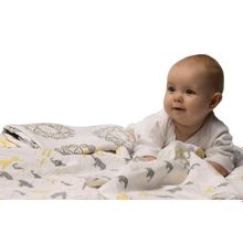 SwaddleDesigns Marquisette Safari Fun желтая