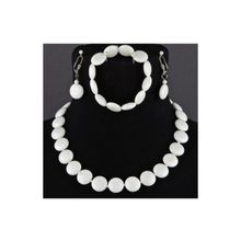 Бусики-Колечки Комплект Кахолонг "Рондо" арт.КМП196