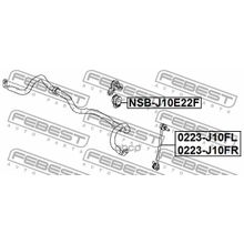 Втулка Стабилизатора | Перед Прав Лев | Febest арт. NSBJ10E22F