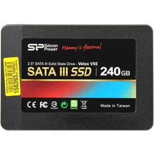 Накопитель SSD 240 Gb SATA 6Gb s Silicon Power Velox V55   SP240GBSS3V55S25   2.5"  MLC