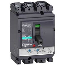 Автоматический выключатель 3П TM160D NSX250HB1 (75кА при 690B) | код. LV433480 | Schneider Electric