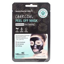 Маска-пленка с древесным углем для очищения пор MBeauty Charcoal Peel Off Mask 2шт