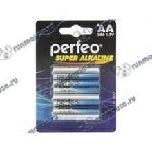 Батарейка Perfeo "Super Alkaline PF LR6 4BL" 1.5В AA (4шт. уп.) (ret) [130216]