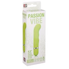 Dream Toys Зелёный мини-вибратор для G-массажа NEON PASSION VIBE GREEN - 11,4 см. (лаймовый)