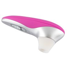 Womanizer Розово-серебристый бесконтактный стимулятор клитора Womanizer Pro 40 (розовый)