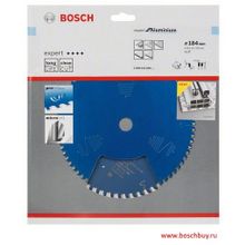 Bosch Пильный диск Expert for Aluminium 184x20x2.6 1.6x56T по алюминию (2608644099 , 2.608.644.099)