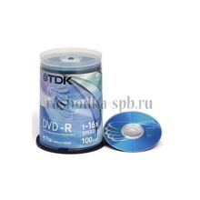 Диск Cake-100 шт (bulk) DVD+R TDK 4.7 Gb 16x