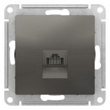 Розетка компьютерная 1xRJ45 Cat.5 ATLASDESIGN, сталь |  код. ATN000983 |  Schneider Electric