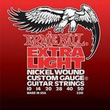 P02210 Nickel Wound Extra Light Комплект струн для электрогитары, никель, 10-50, Ernie Ball